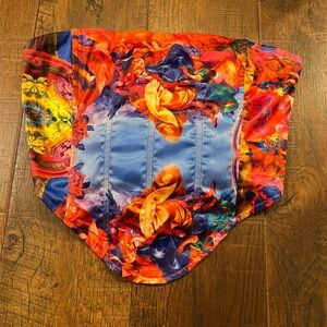 Akira multi colored corset top